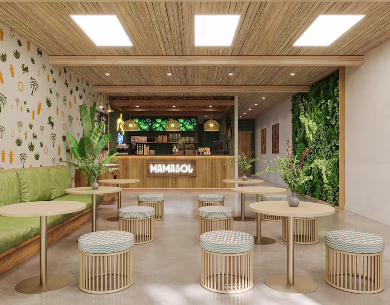 Cover image for TROPICAL CAFE INTERIOR DESIGN