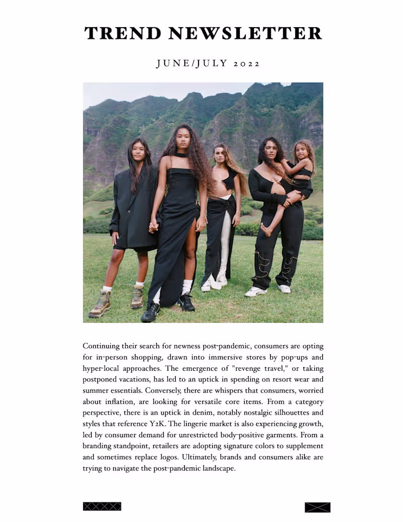 Cover image for Trend Newsletter 2 