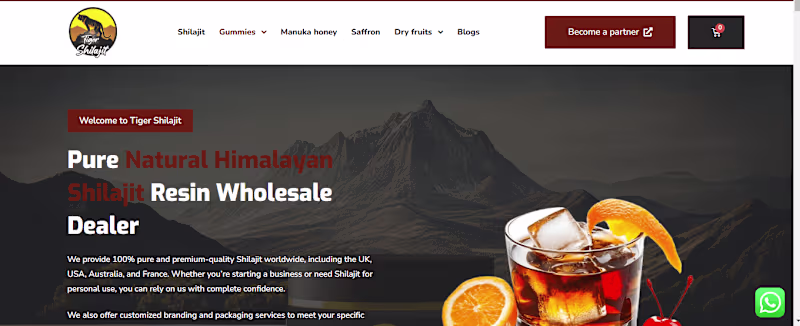 Cover image for Tiger Shilajit – Premium Herbal Supplement Website