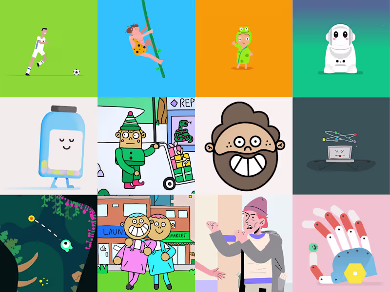 Cover image for Bold, quirky and playful characters brought to life.