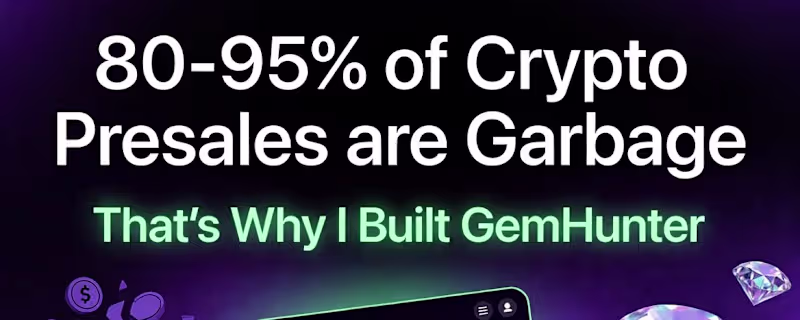 Cover image for GemHunter: A Tool to Identify Legitimate Crypto Presales