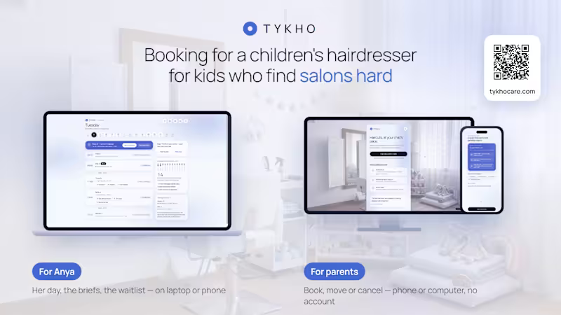 Cover image for TYKHO Care — sensory-friendly haircuts