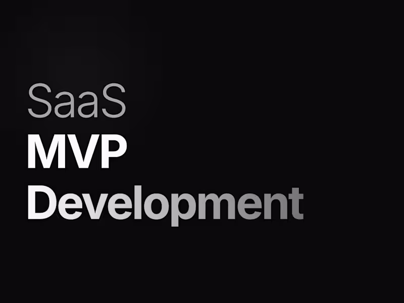 Cover image for SaaS MVP Development