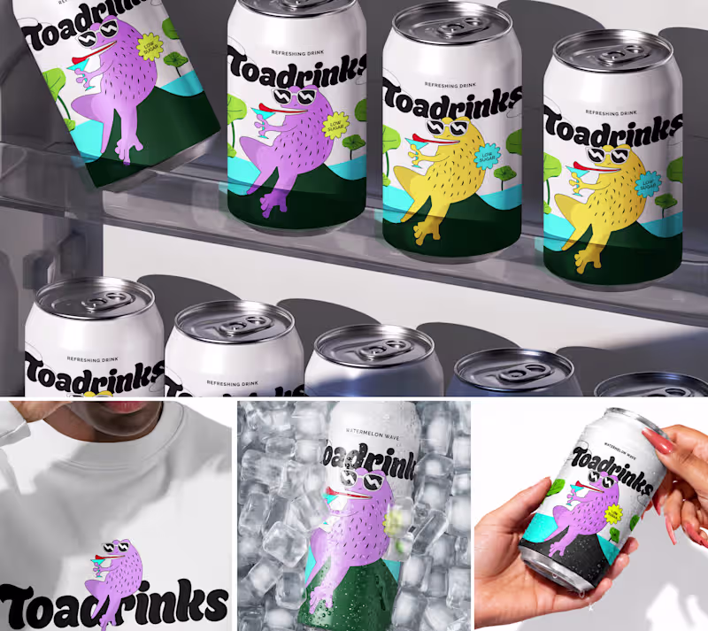 Cover image for Toadrinks - Brand Identity 

Excited