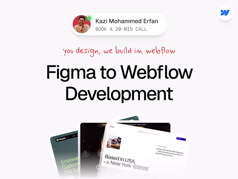 Cover image for Figma to Webflow Development