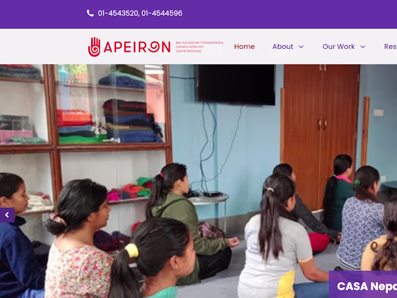 Cover image for APEIRON Nepal Web UI