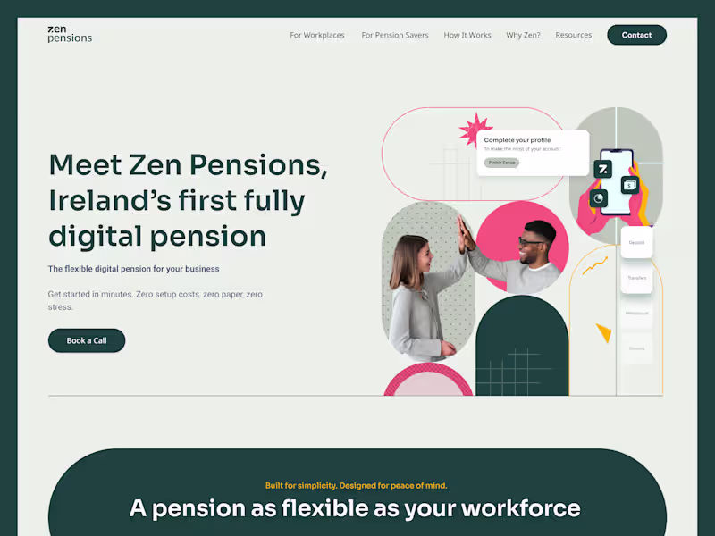 Cover image for ZenPensions | First Fully Digital Pension