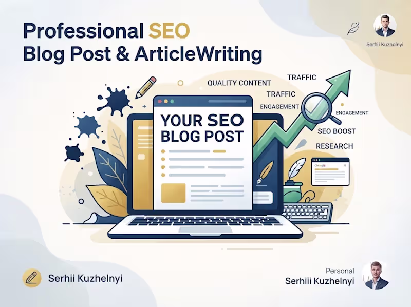 Cover image for Professional SEO Blog Post & Article Writing