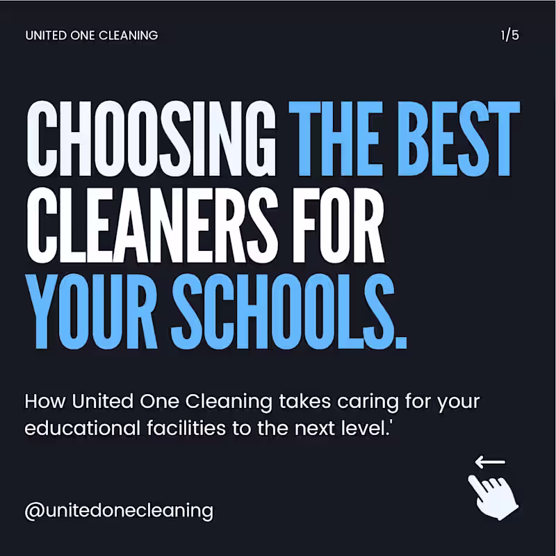 Cover image for 🔥SCROLL-STOPPING Carousel For A Commercial Cleaning Company