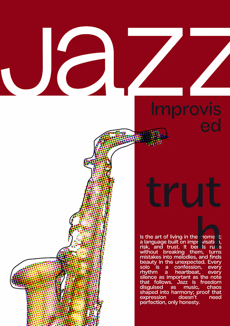 Cover image for Jazz identity design exploration posters
