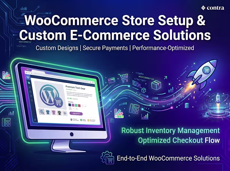 Cover image for WooCommerce Store Setup & Custom E-Commerce Solutions