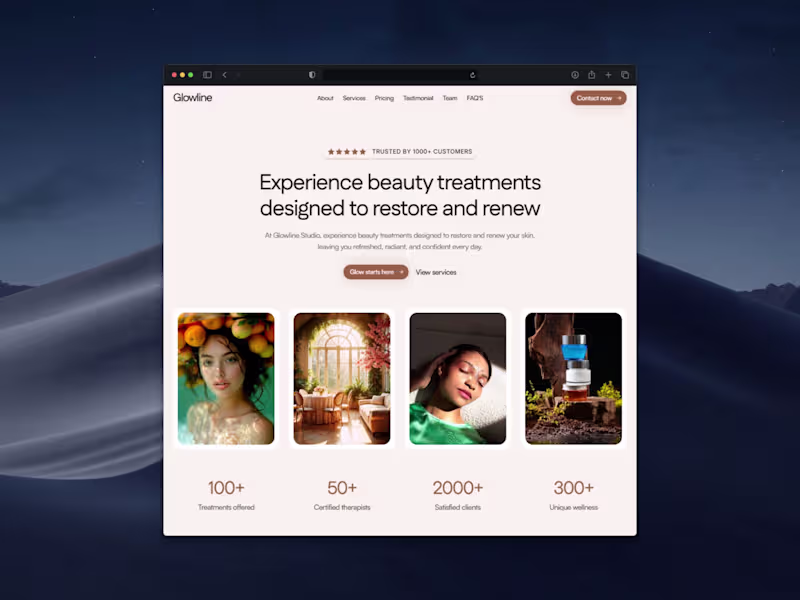 Cover image for Glowline - Modern Spa &