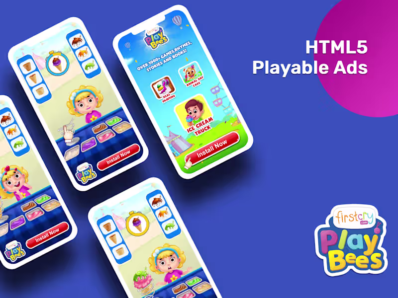 Cover image for Playable Ads for FirstCry PlayBees Game