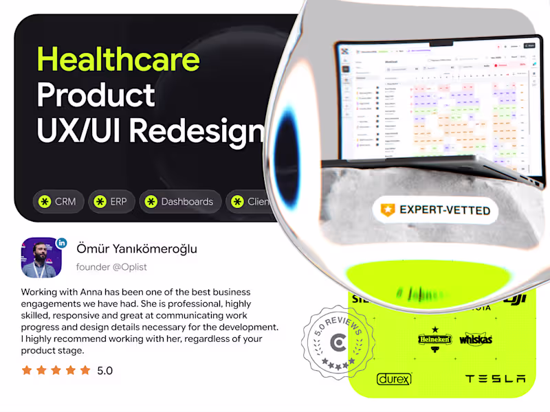 Cover image for Healthcare Product UX/UI Redesign