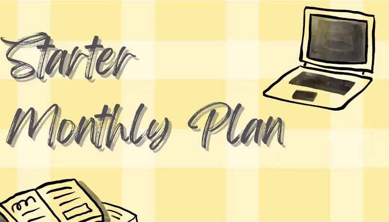Cover image for Starter Monthly Plan