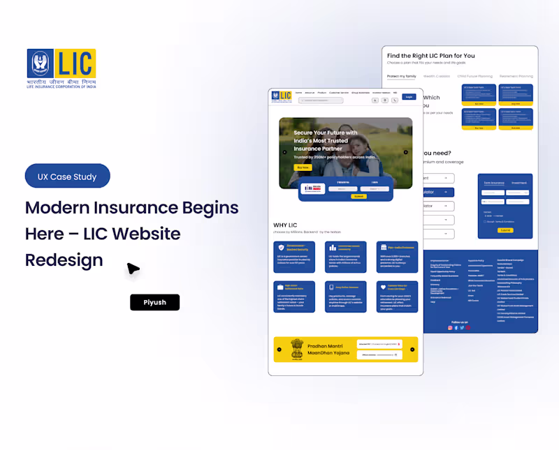 Cover image for LIC | UI/UX | Redesign Website