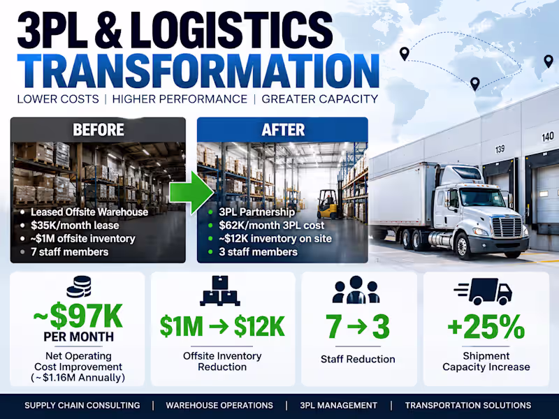 Cover image for 3PL & Logistics Cost/Performance Audit
