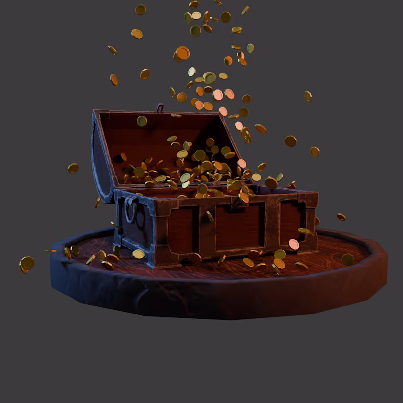 Cover image for Stylized Game-Ready Treasure Chest Design