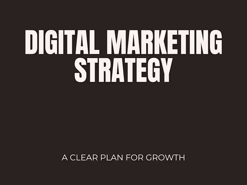 Cover image for Digital Marketing Strategy