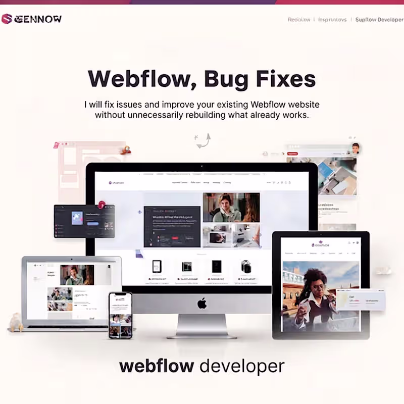 Cover image for Webflow Bug Fixes & Website Improvements
