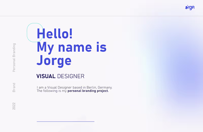 Cover image for Personal Branding on Behance