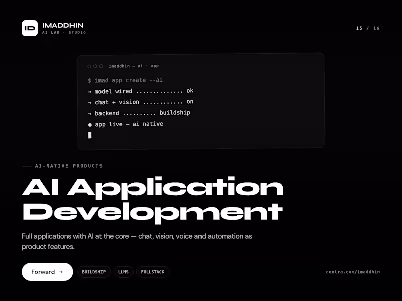 Cover image for AI Application Development