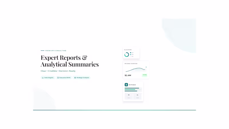 Cover image for You will get professional policy, healthcare or business reports