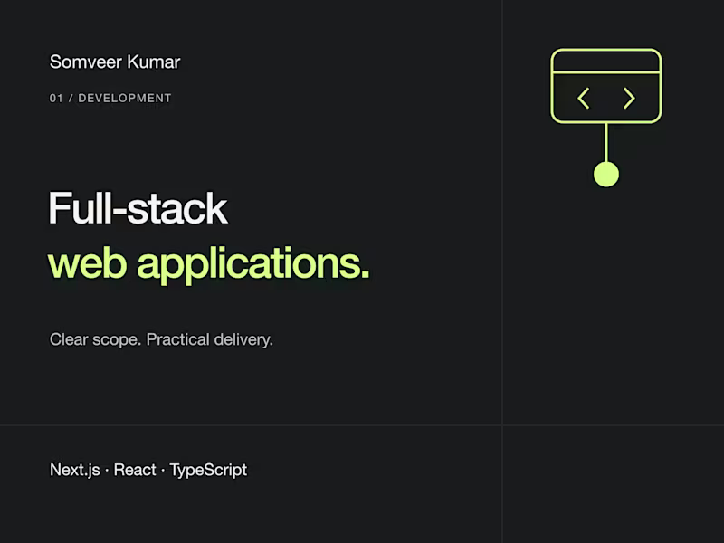 Cover image for Full-Stack Web Applications with Next.js & TypeScript