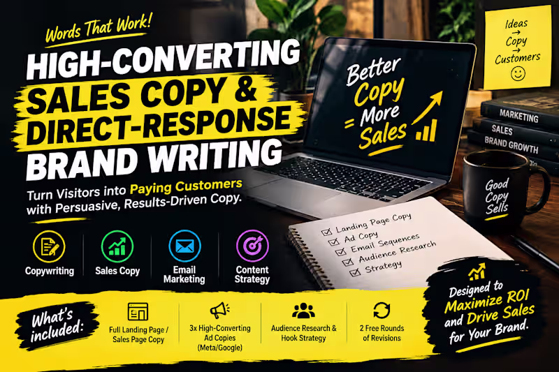 Cover image for Title: High-Converting Sales Copy &