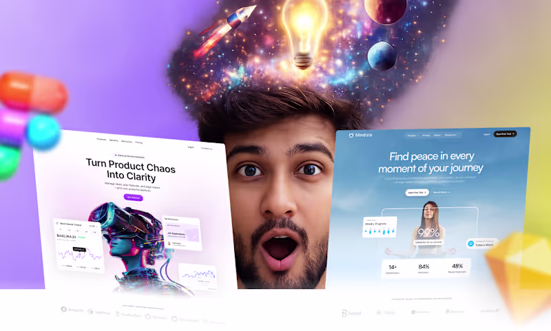 Cover image for Website Custom Landing Page UI Design ~ Website Design