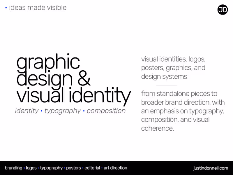 Cover image for Branding, Graphic Design & Visual Identity