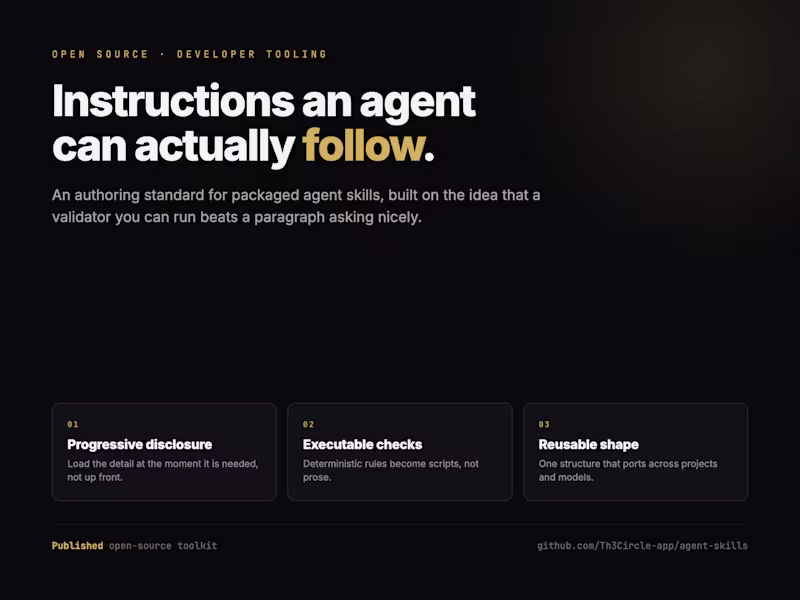 Cover image for Agent Skills: An Authoring Standard for AI Tooling