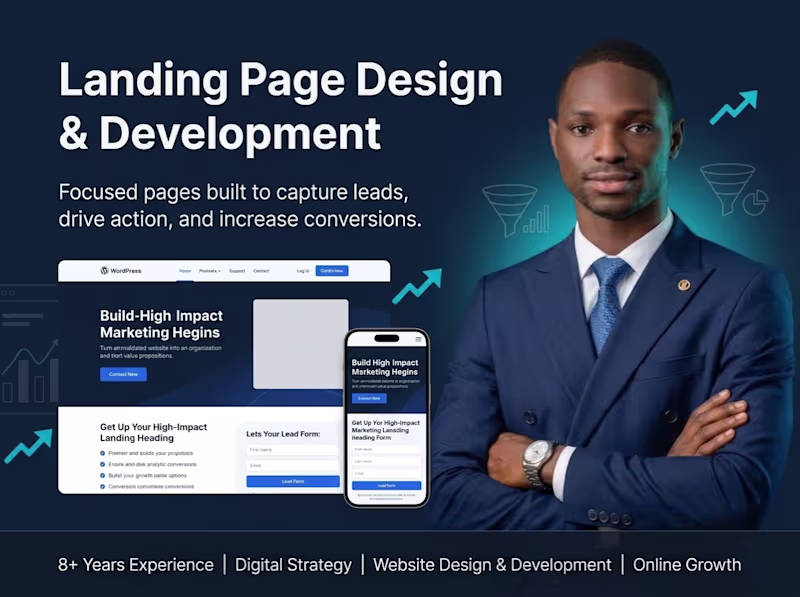 Cover image for Landing Page Design & Development