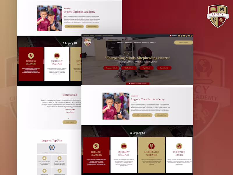Cover image for " Education website" Built a