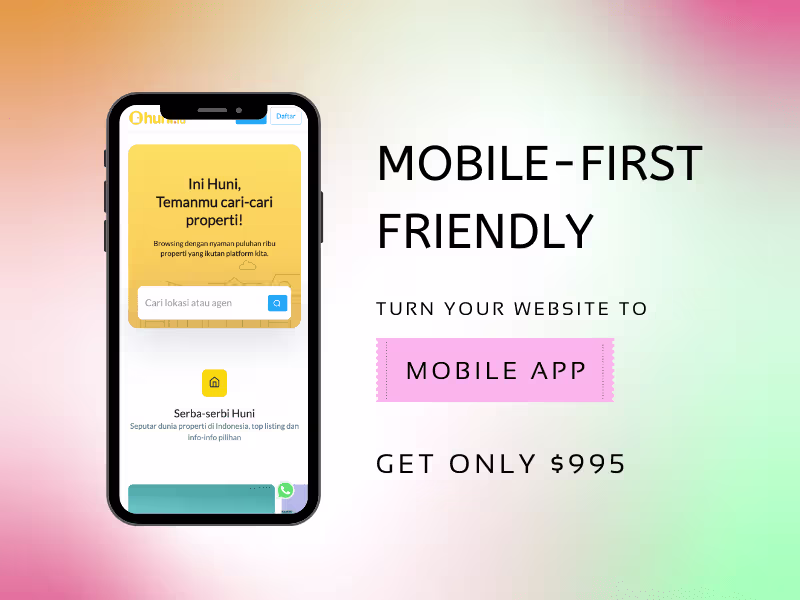 Cover image for Convert Website to Mobile-first friendly (PWA)