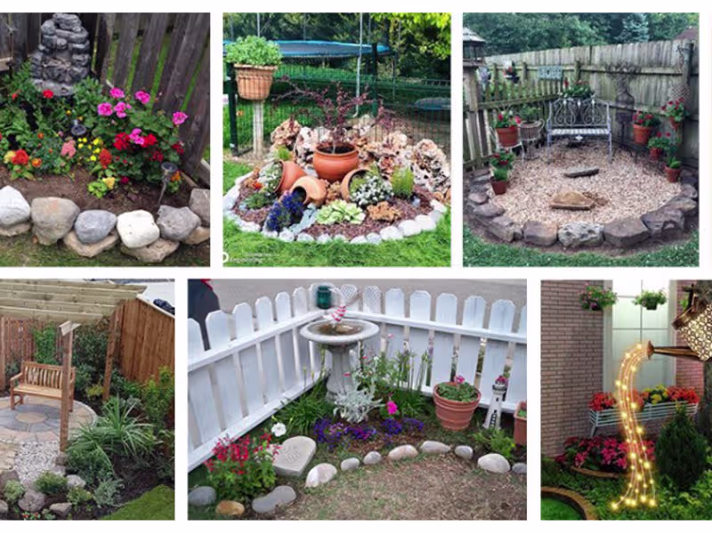 Cover image for 30 Corner Garden Ideas for Every Outdoor Style