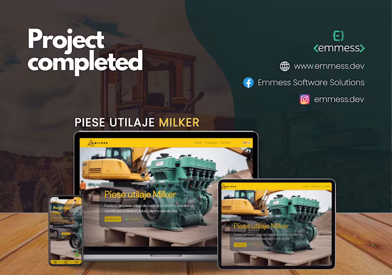 Cover image for Heavy duty machine parts retailer