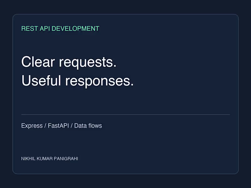 Cover image for REST API Development
