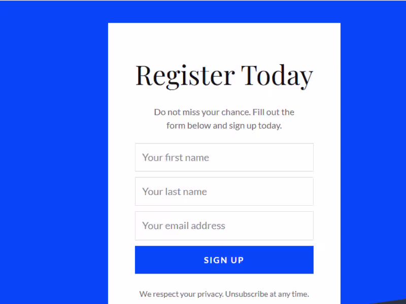 Cover image for Kit Landing page built for