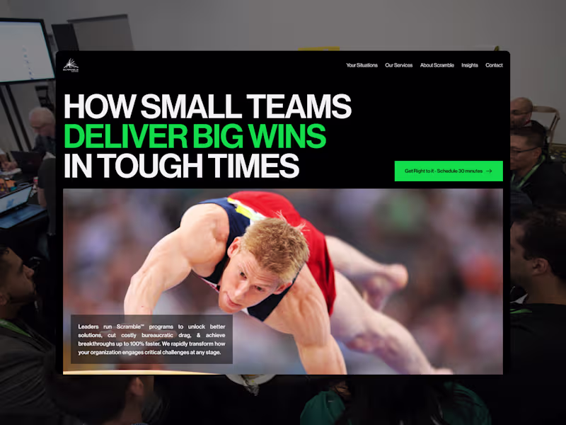 Cover image for Scramble Systems — Bold Web Presence for High-Stakes Consulting