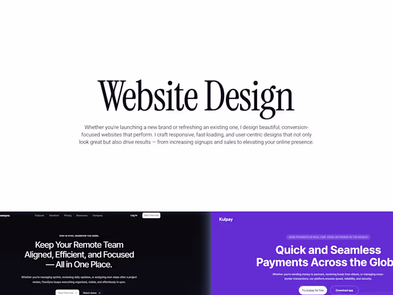 Cover image for Website Design