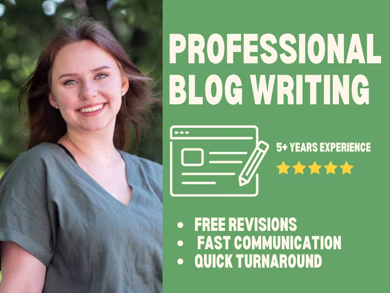Cover image for Blog and Article Writing