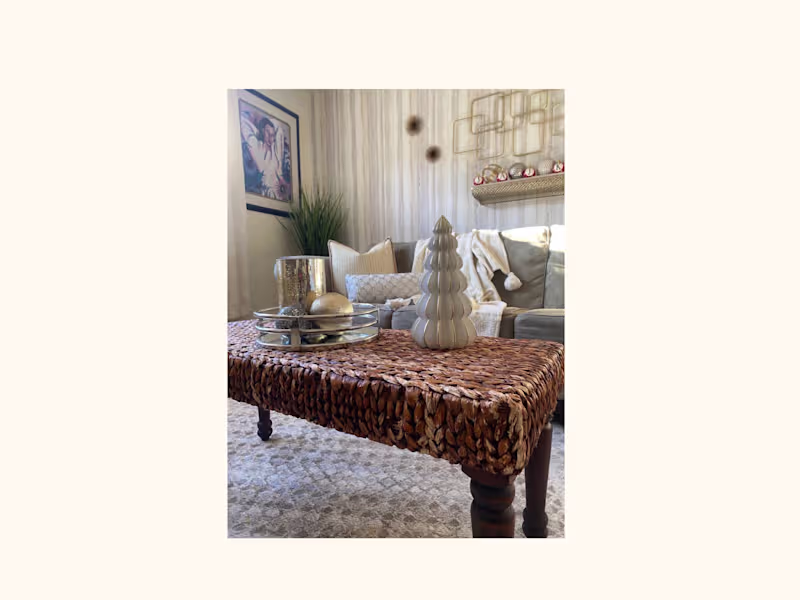 Cover image for “I layered holiday pillows and