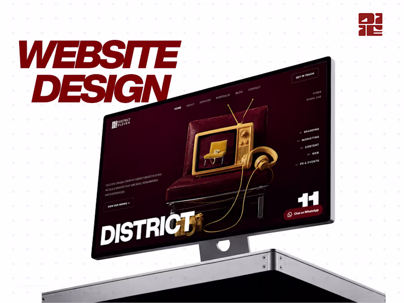 Cover image for District 11 Brand Strategy & Website Development