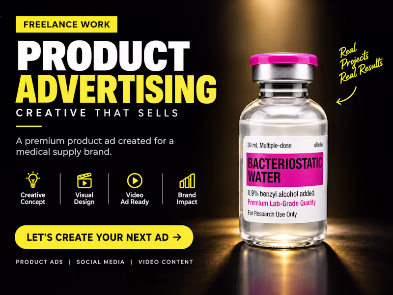 Cover image for Cinematic Product Ad — Bacteriostatic