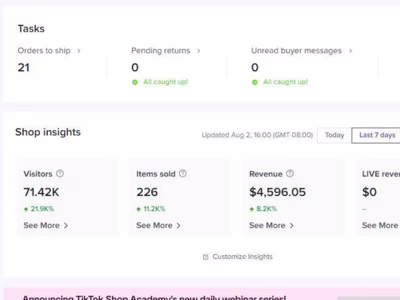 Cover image for Tiktok shop