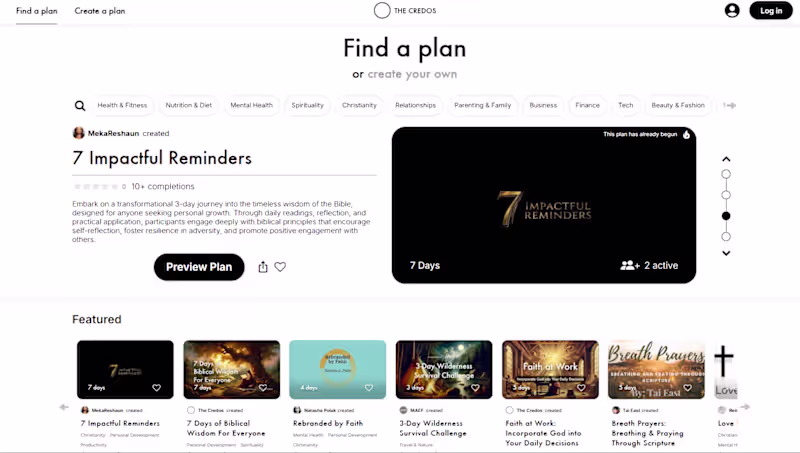 Cover image for The Credos – Faith-Based Platform (Lead Developer)