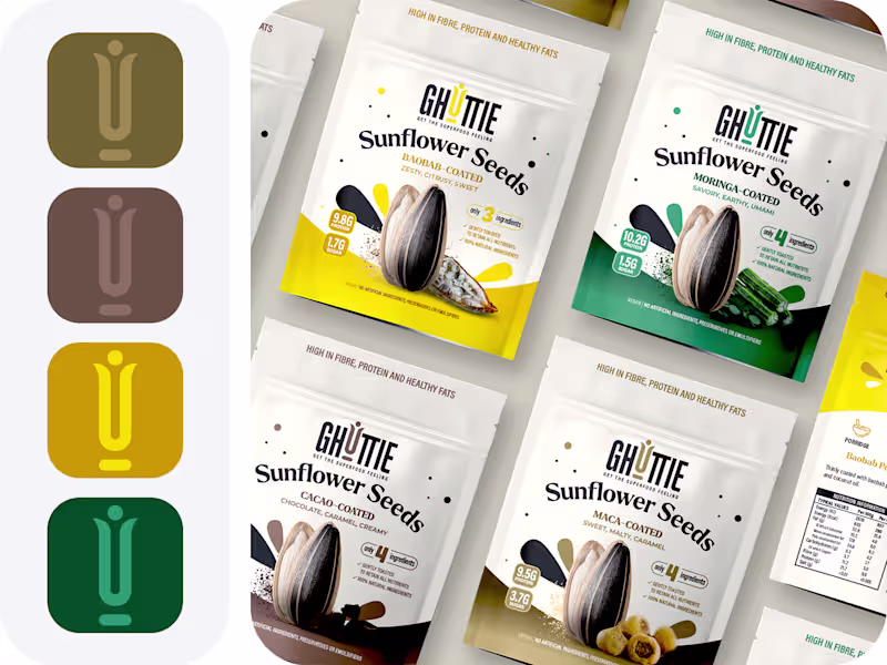 Cover image for Ghuttie Snack - Brand Identity and Packaging Design