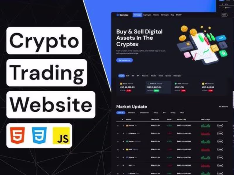 Cover image for I will create Crypto exchange website, Telegram mini app