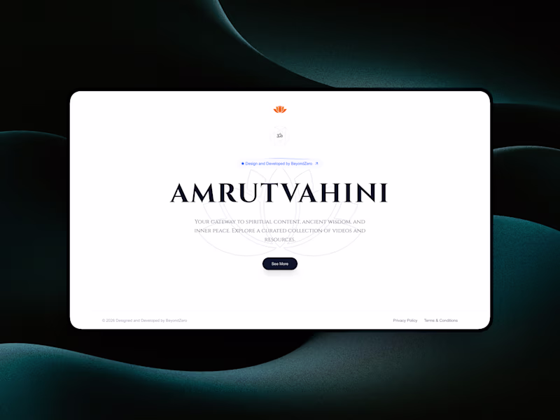 Cover image for Checkout my new project Link : https://amrutvahini.vercel.ap...